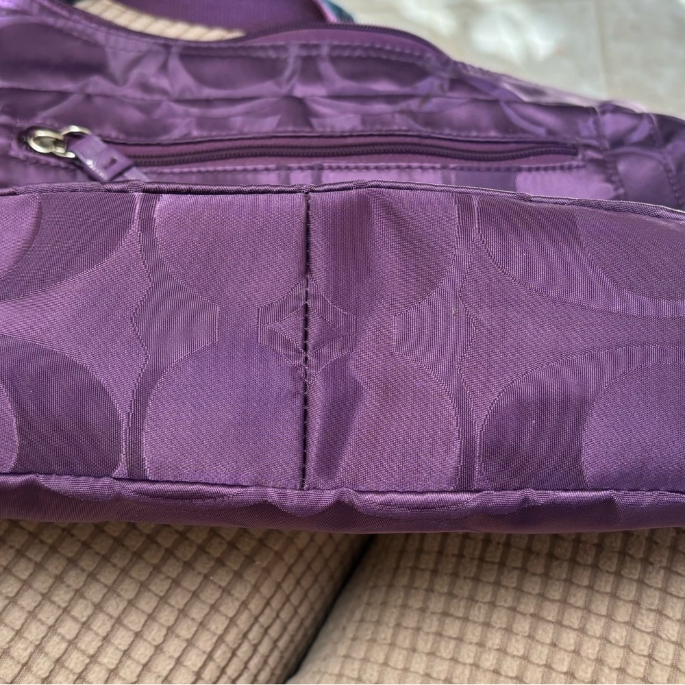 COACH Getaway Nylon Shoulder Bag Rich purple - Picture 7 of 14